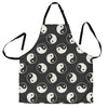 Yin Yang Black Pattern Print Men's Apron-grizzshop