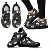 Yin Yang Black Pattern Print Sneaker Shoes For Men Women-grizzshop