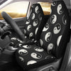 Yin Yang Black Pattern Print Universal Fit Car Seat Covers-grizzshop