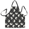 Yin Yang Black Pattern Print Women's Apron-grizzshop