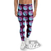 Yin Yang Blue And Purple Print Men's Leggings-grizzshop