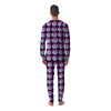 Yin Yang Blue And Purple Print Men's Pajamas-grizzshop