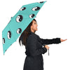 Yin Yang Blue Pattern Print Automatic Foldable Umbrella-grizzshop