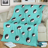 Yin Yang Blue Pattern Print Blanket-grizzshop