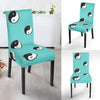 Yin Yang Blue Pattern Print Chair Cover-grizzshop