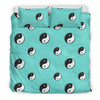 Yin Yang Blue Pattern Print Duvet Cover Bedding Set-grizzshop