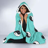 Load image into Gallery viewer, Yin Yang Blue Pattern Print Hooded Blanket-grizzshop
