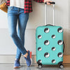 Yin Yang Blue Pattern Print Luggage Cover Protector-grizzshop