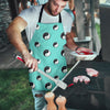 Yin Yang Blue Pattern Print Men's Apron-grizzshop