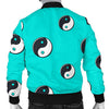 Yin Yang Blue Pattern Print Men's Bomber Jacket-grizzshop