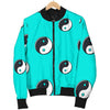 Yin Yang Blue Pattern Print Men's Bomber Jacket-grizzshop