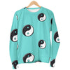 Yin Yang Blue Pattern Print Women's Sweatshirt-grizzshop