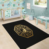 Yin Yang Gold Bagua Print Floor Mat-grizzshop