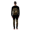 Yin Yang Gold Bagua Print Men's Pajamas-grizzshop