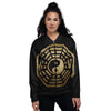 Yin Yang Gold Bagua Print Women's Bomber Jacket-grizzshop