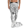 Yin Yang Mandala White And Black Print Men's Leggings-grizzshop