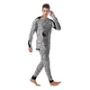 Yin Yang Mandala White And Black Print Men's Pajamas-grizzshop