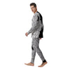 Yin Yang Mandala White And Black Print Men's Pajamas-grizzshop