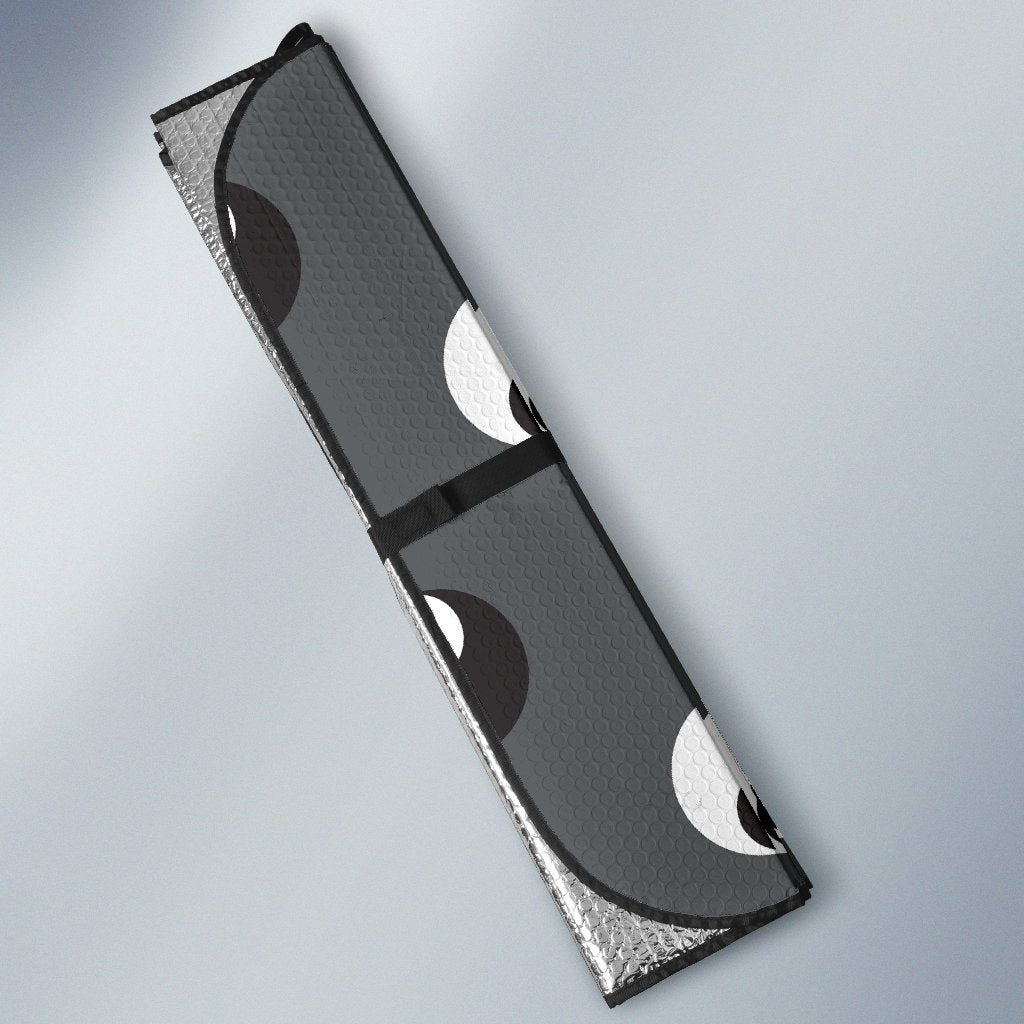 Yin Yang Pattern Print Car Sun Shade-grizzshop