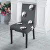 Yin Yang Pattern Print Chair Cover-grizzshop