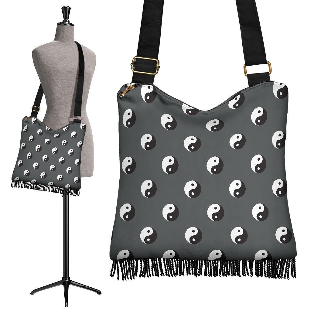 Yin Yang Pattern Print Crossbody bags-grizzshop