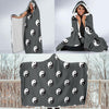 Load image into Gallery viewer, Yin Yang Pattern Print Hooded Blanket-grizzshop