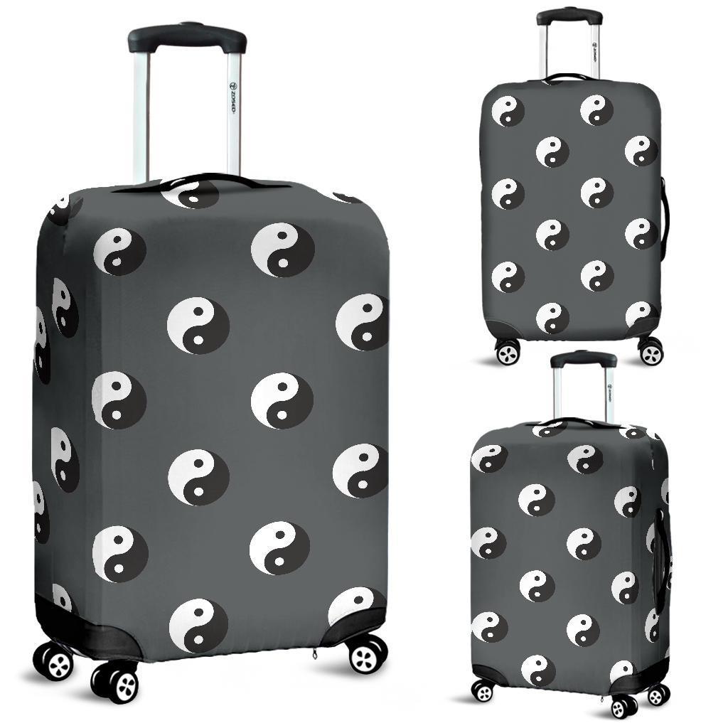 Yin Yang Pattern Print Luggage Cover Protector-grizzshop