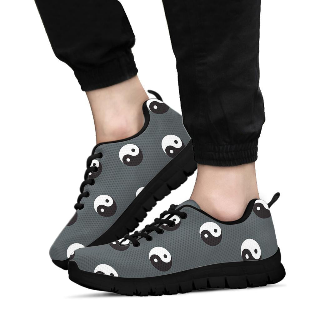 Yin Yang Pattern Print Sneaker Shoes For Men Women-grizzshop