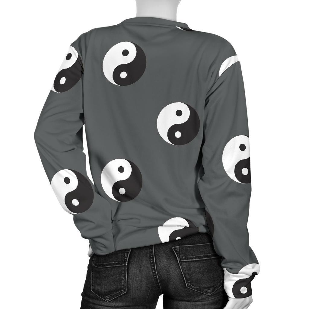 Yin Yang Pattern Print Women's Sweatshirt-grizzshop