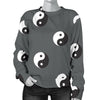 Yin Yang Pattern Print Women's Sweatshirt-grizzshop