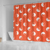 Yin Yang Print Pattern Bathroom Shower Curtain-grizzshop