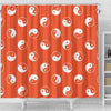 Yin Yang Print Pattern Bathroom Shower Curtain-grizzshop