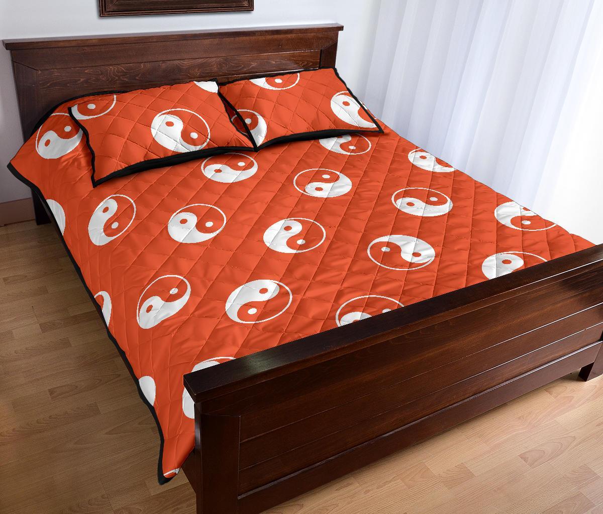 Yin Yang Print Pattern Bed Set Quilt-grizzshop