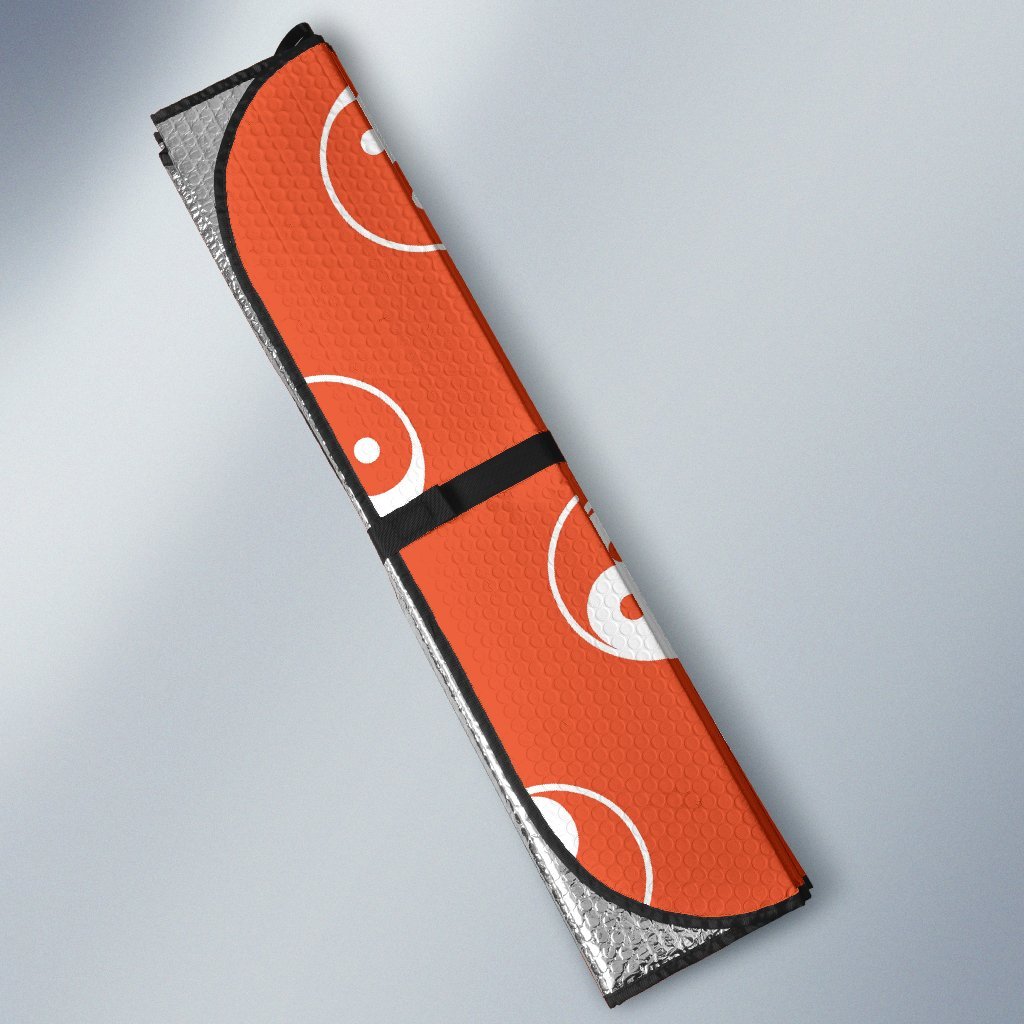 Yin Yang Print Pattern Car Sun Shade-grizzshop