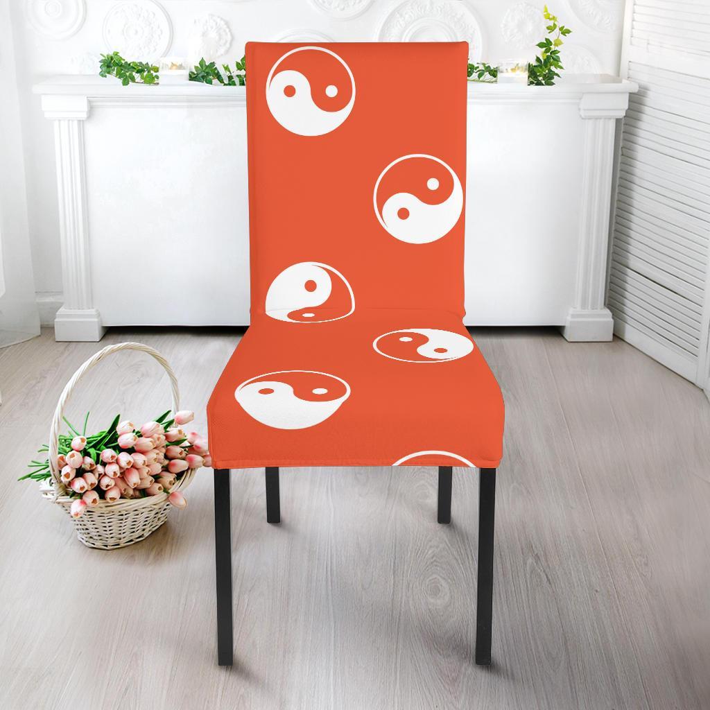 Yin Yang Print Pattern Chair Cover-grizzshop