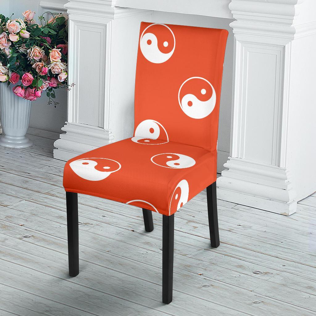 Yin Yang Print Pattern Chair Cover-grizzshop