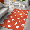 Yin Yang Print Pattern Floor Mat-grizzshop