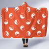 Yin Yang Print Pattern Hooded Blanket-grizzshop