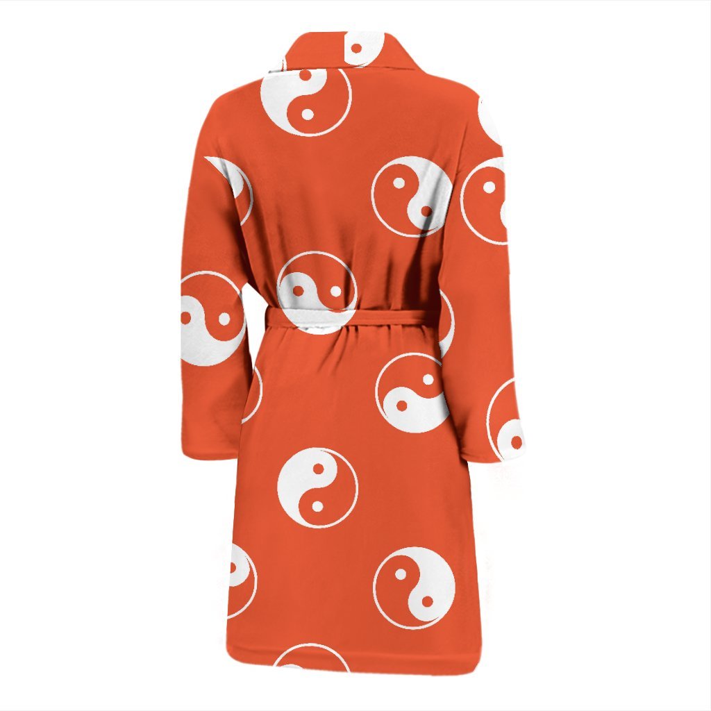 Yin Yang Print Pattern Men Long Robe-grizzshop