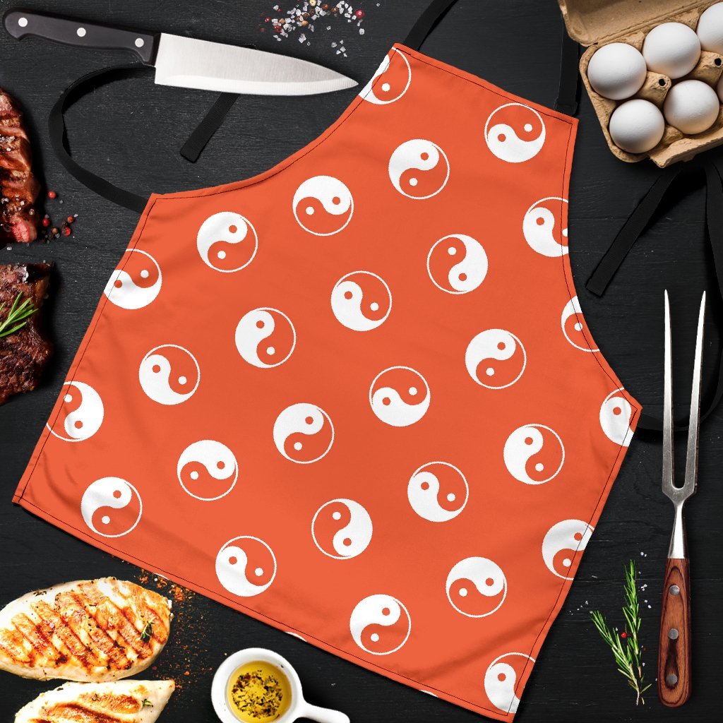 Yin Yang Print Pattern Men's Apron-grizzshop