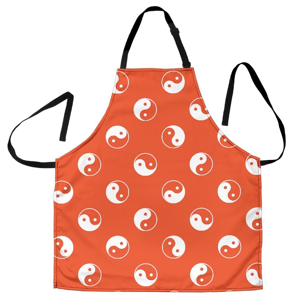 Yin Yang Print Pattern Men's Apron-grizzshop