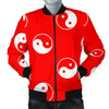 Yin Yang Print Pattern Men's Bomber Jacket-grizzshop