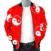 Yin Yang Print Pattern Men's Bomber Jacket-grizzshop