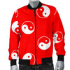 Yin Yang Print Pattern Men's Bomber Jacket-grizzshop