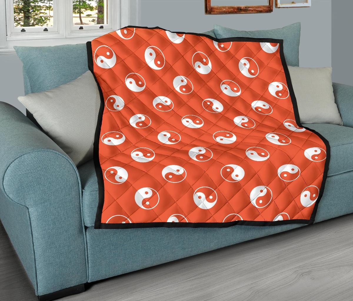 Yin Yang Print Pattern Quilt-grizzshop