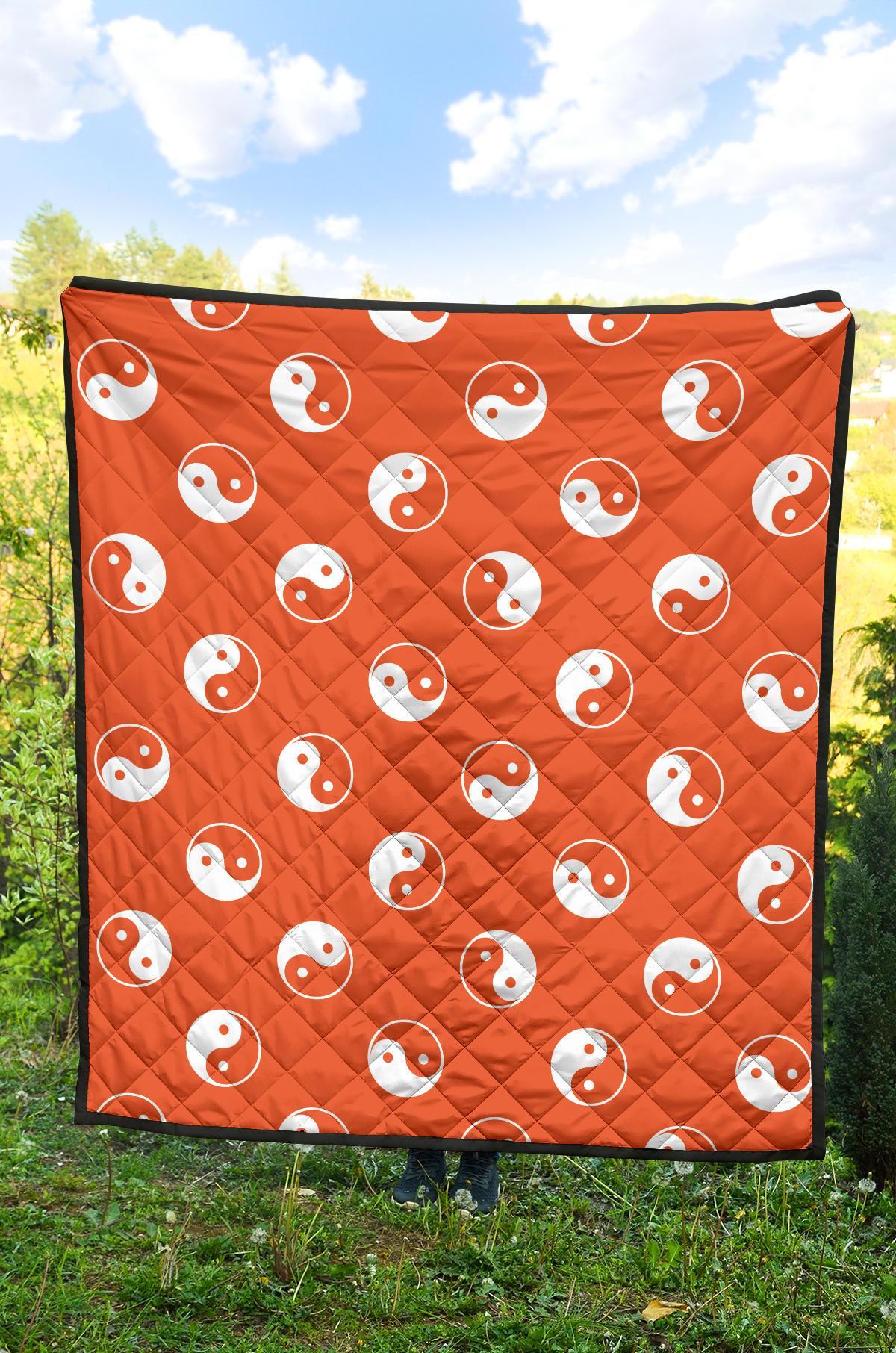 Yin Yang Print Pattern Quilt-grizzshop