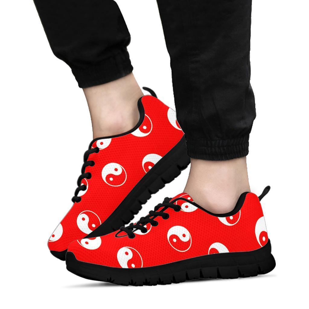 Yin Yang Print Pattern Sneaker Shoes For Men Women-grizzshop