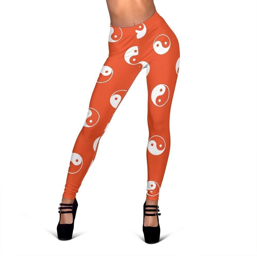 Yin Yang Print Pattern Women Leggings-grizzshop
