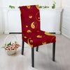 Yin Yang Red Pattern Print Chair Cover-grizzshop