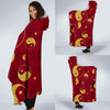 Load image into Gallery viewer, Yin Yang Red Pattern Print Hooded Blanket-grizzshop